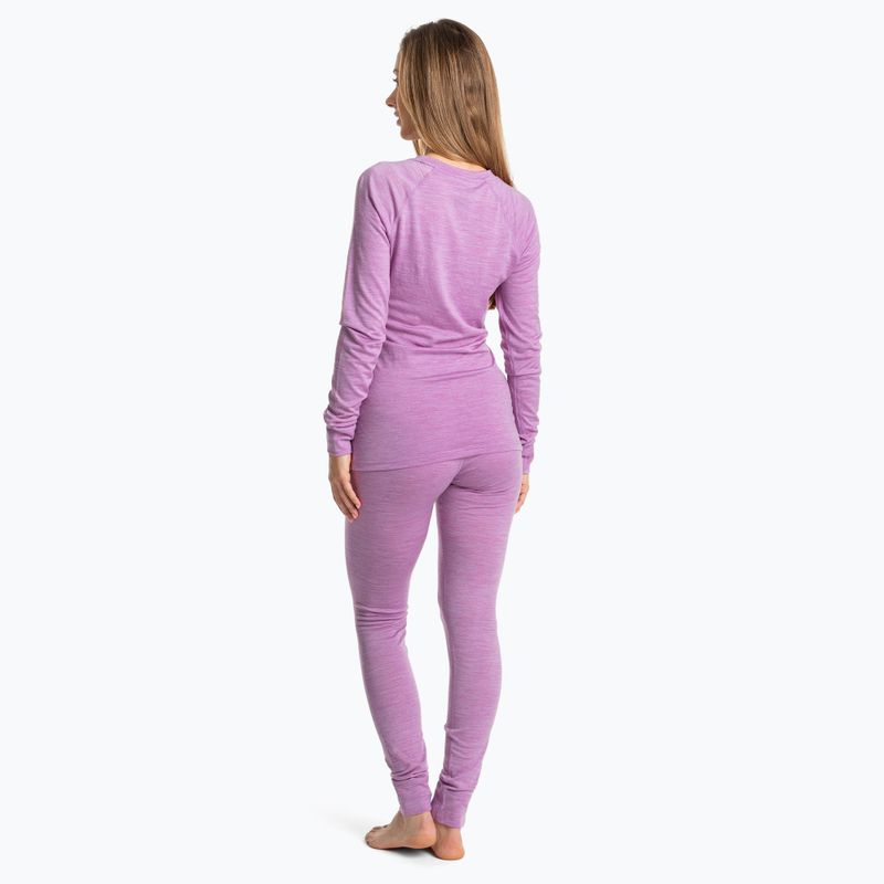 Damen Thermo-Unterwäsche-Set WOOLCANO Merino SET0543 lila 3