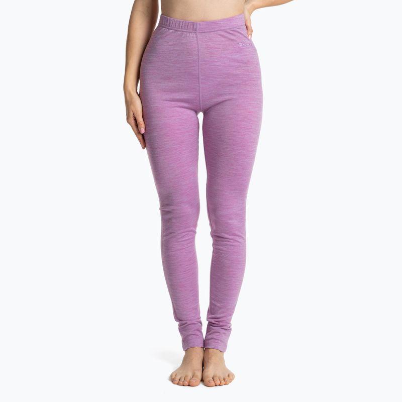 Damen Thermo-Unterwäsche-Set WOOLCANO Merino SET0543 lila 7