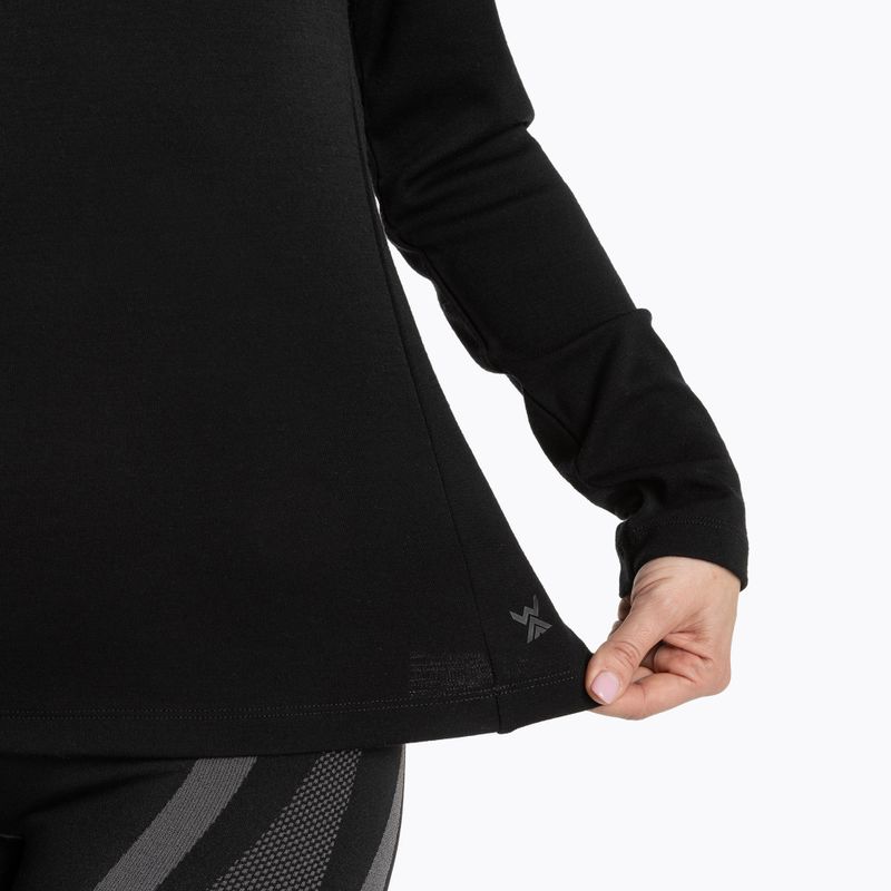 Damen Thermo-Sweatshirt WOOLCANO Merino TOP0545 schwarz 6