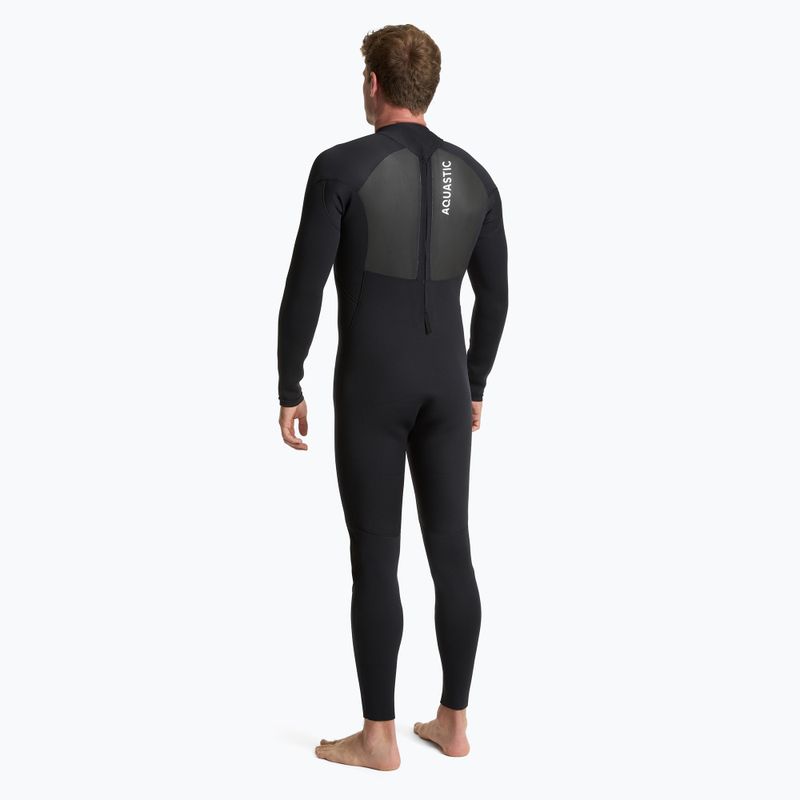 Herren-Neoprenanzug AQUASTIC aus 4/3 mm Neopren WAVEY black 3
