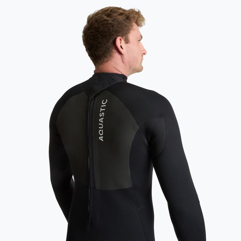 Herren-Neoprenanzug AQUASTIC aus 4/3 mm Neopren WAVEY black 5