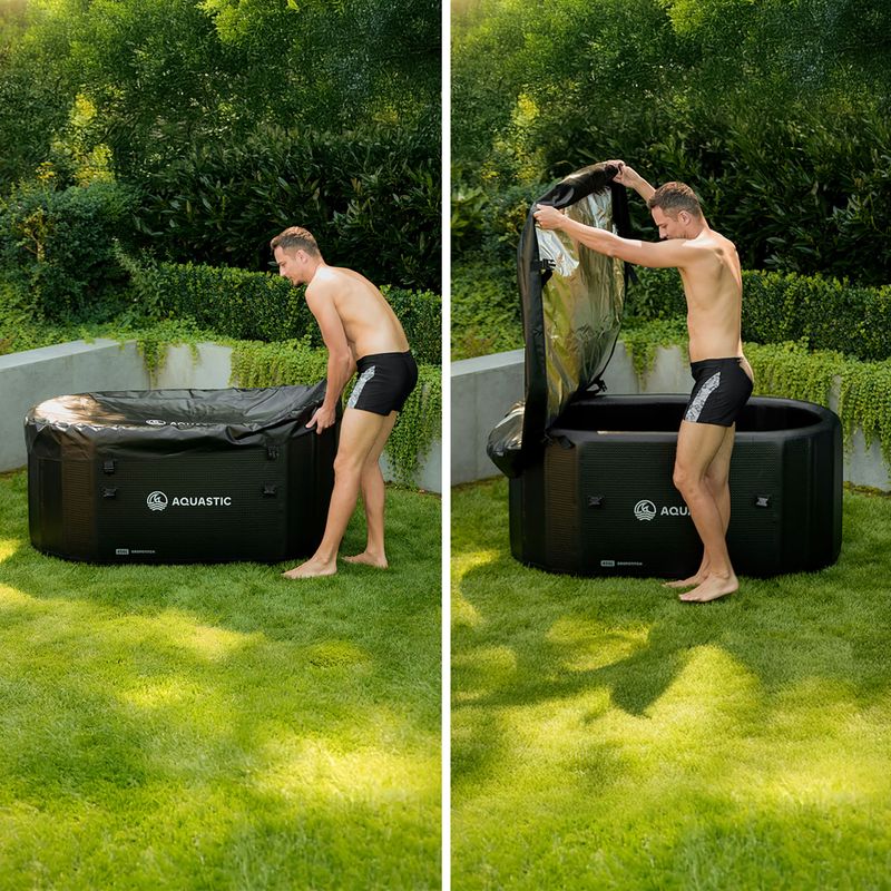 AQUASTIC Walross Pool BrrFree 456L Tropfenstich schwarz 14