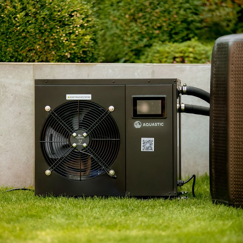 Set AQUASTIC Pool 456 L mit BrrFree-Eisbadeaggregat black 3