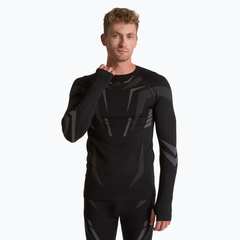 Herren Thermounterwäsche-Set KADVA ALPINESTEP COOLMAX THERMAL PRO DRY nahtlos schwarz 3
