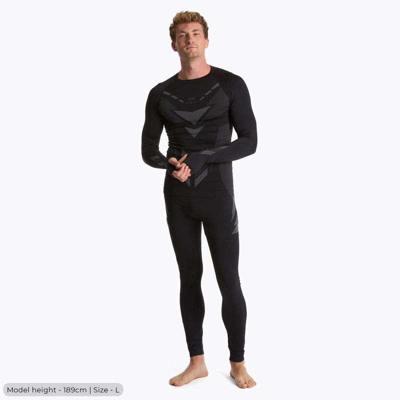 Herren Thermounterwäsche-Set KADVA ALPINESTEP THERMO LIGHT PLUS nahtlos schwarz