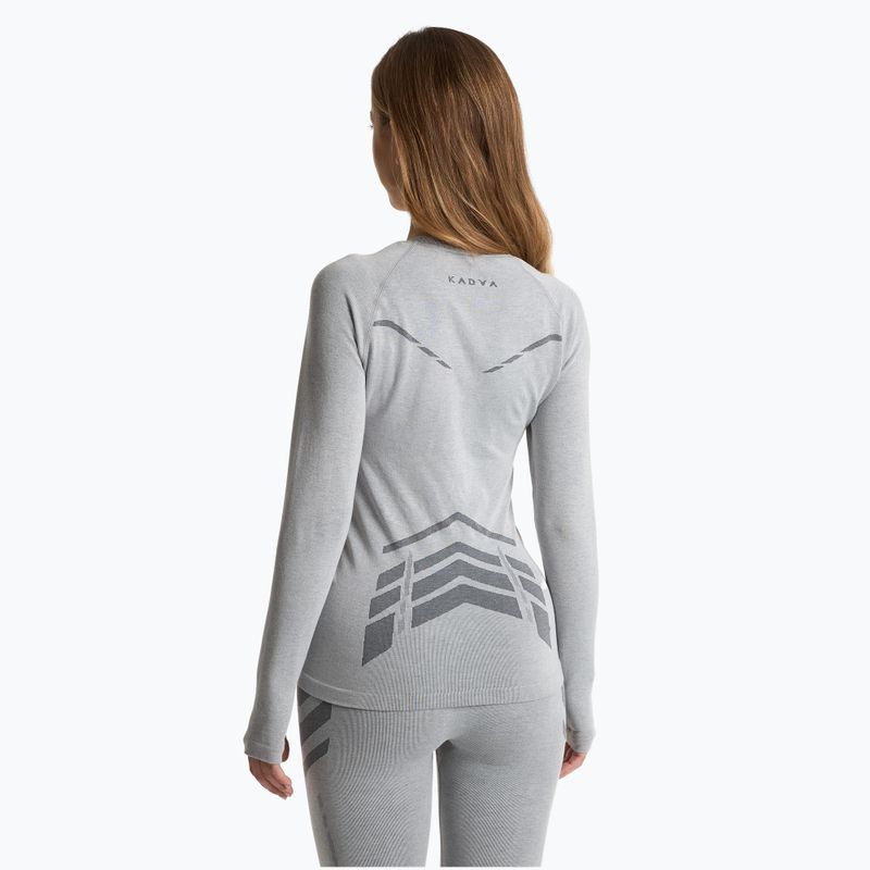 Damen Thermo-Sweatshirt KADVA ALPINESTEP BAMBOO THERMO LIGHT PLUS grau 3