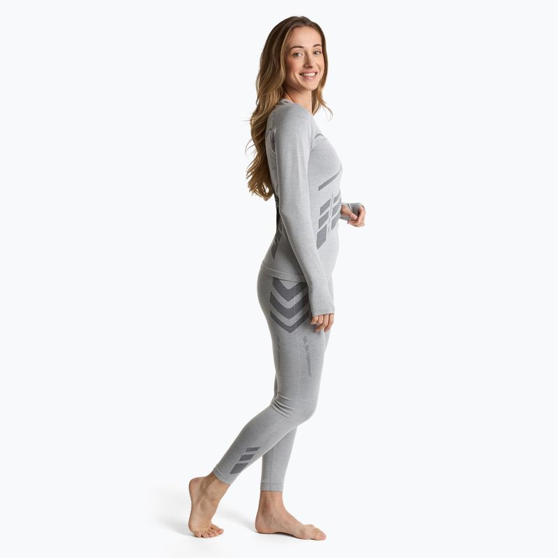 Damen Thermo-Sweatshirt KADVA ALPINESTEP BAMBOO THERMO LIGHT PLUS nahtlos grau 5