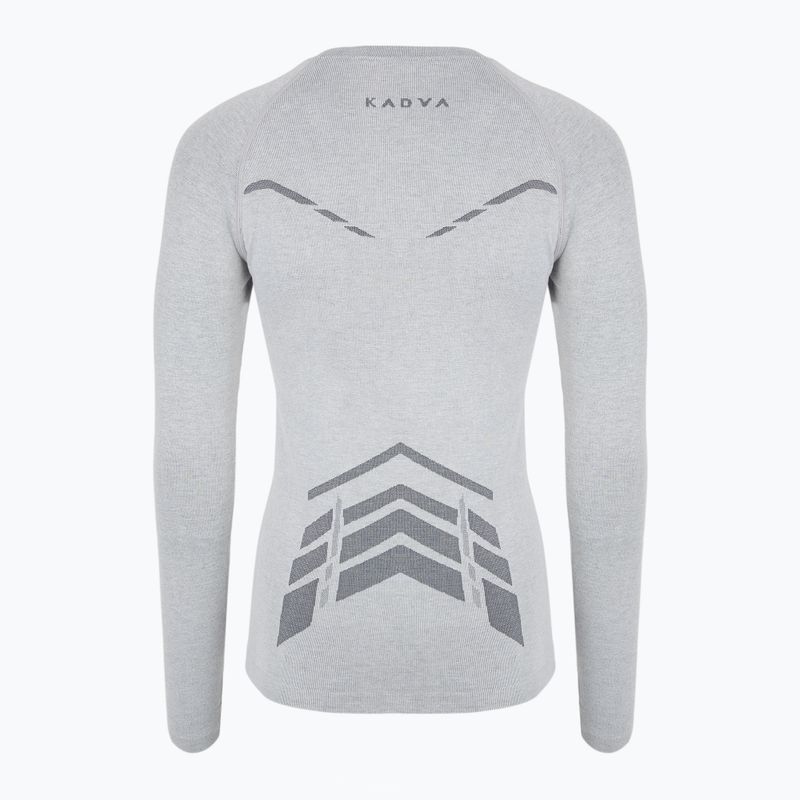 Damen Thermo-Sweatshirt KADVA ALPINESTEP BAMBOO THERMO LIGHT PLUS nahtlos grau 9