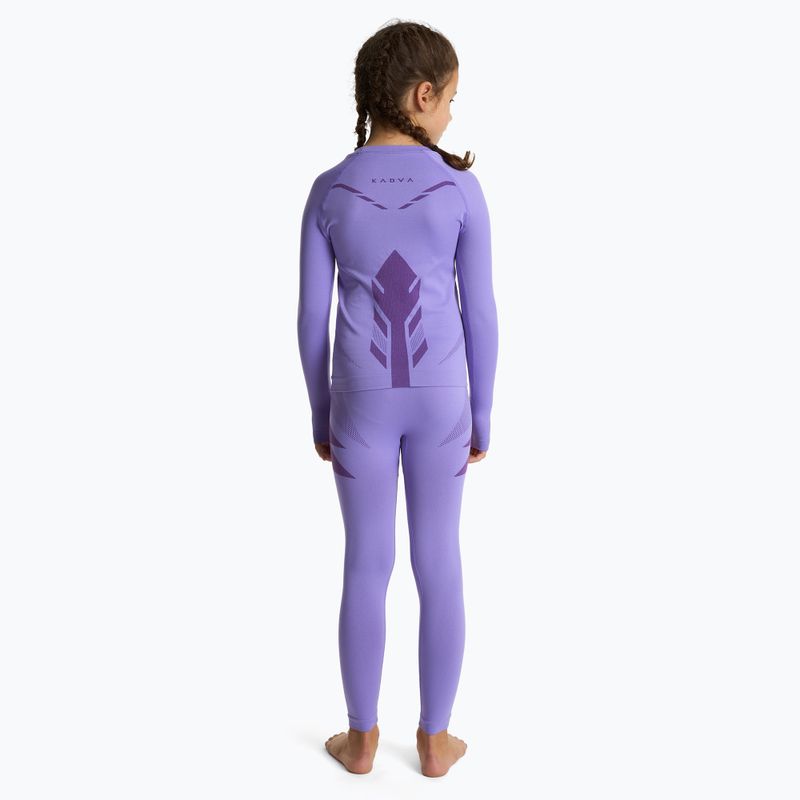 Kinder-Thermounterwäsche-Set KADVA ALPINESTEP THERMO LIGHT PLUS nahtlos lila 2