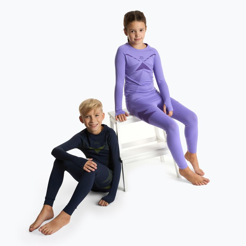 Kinder-Thermounterwäsche-Set KADVA ALPINESTEP THERMO LIGHT PLUS nahtlos lila 9