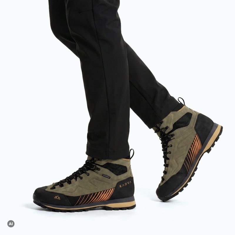 Herren-Trekkingschuhe KADVA Nevra Mid WP grün 2