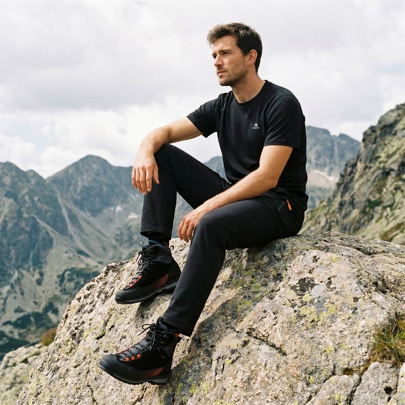 Herren-Trekkingschuhe KADVA Nevra Mid WP schwarz 6