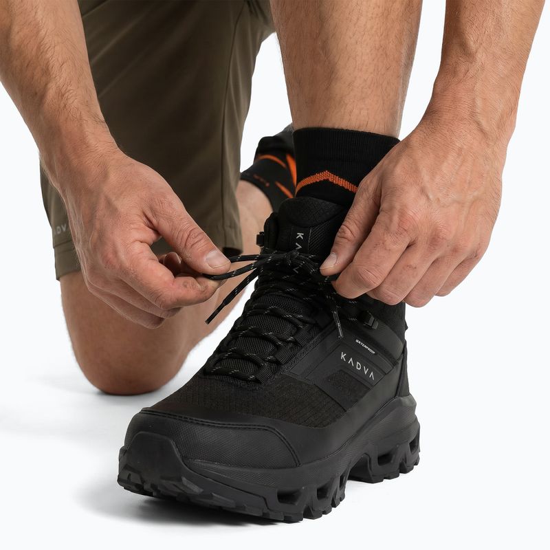 Herren-Trekkingschuhe KADVA Obsidian Mid WP schwarz 5