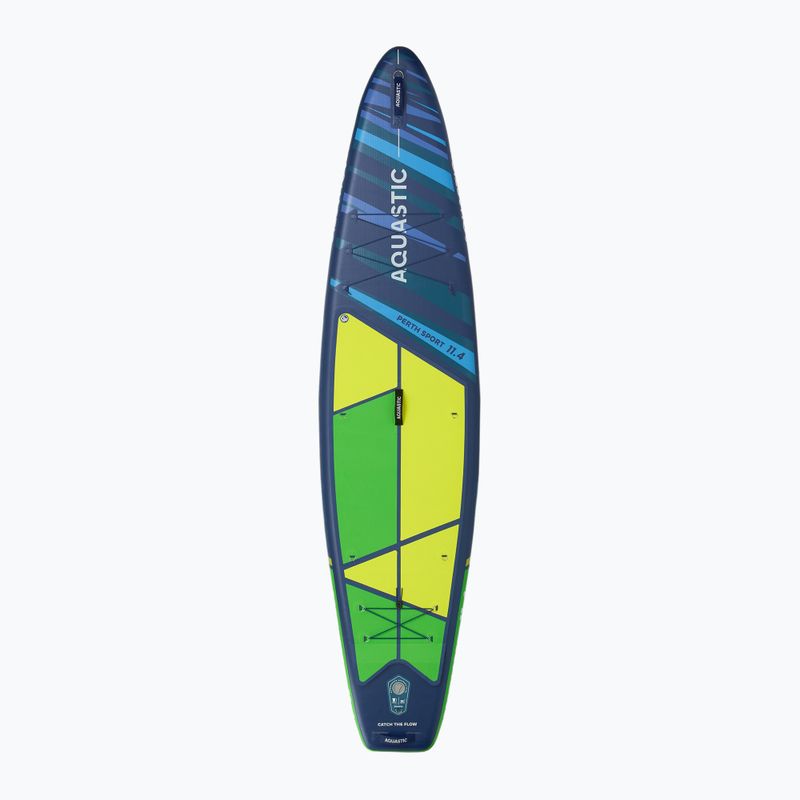 Set Paddleboard SUP aufblasbar AQUASTIC Perth Sport 11'4" MSL allround green 3