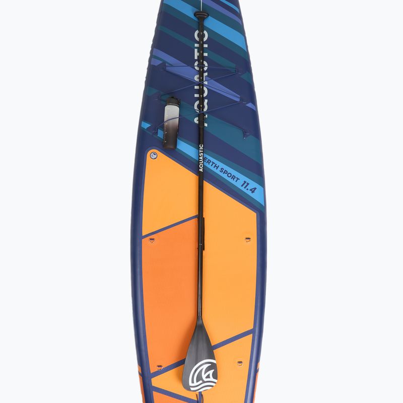 Set Paddleboard SUP aufblasbar AQUASTIC Perth Sport 11'4" MSL allround orange 10