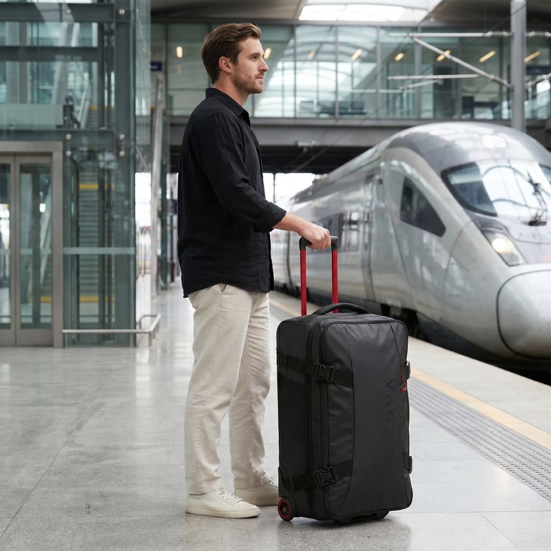 Großer Reisekoffer KADVA Mons 100 l schwarz 15