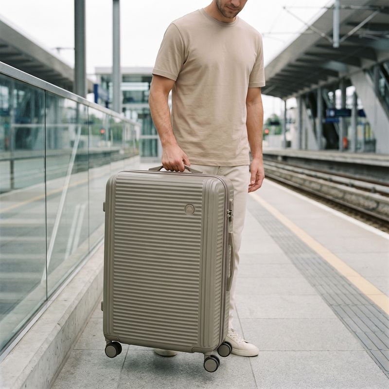 Großer Reisekoffer KADVA Palero 95 l beige 16