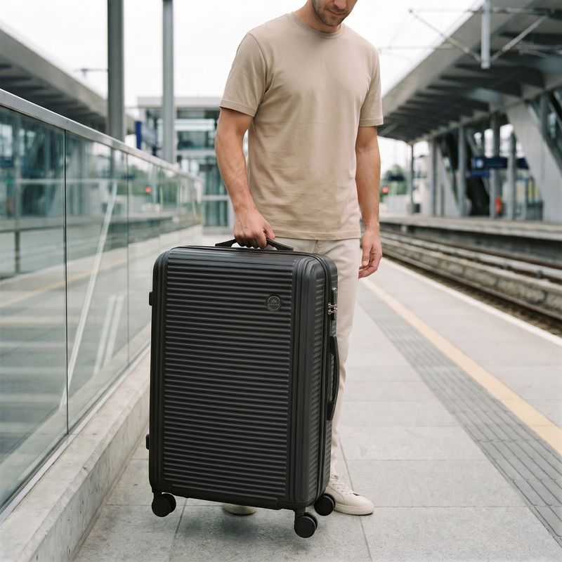 Großer Reisekoffer KADVA Palero 95 l schwarz 16