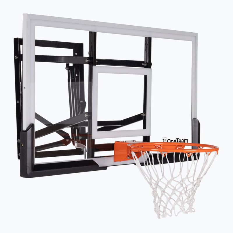 OneTeam Basketballset BB140AP Verstellbares Backboard + Basketballkorb 2