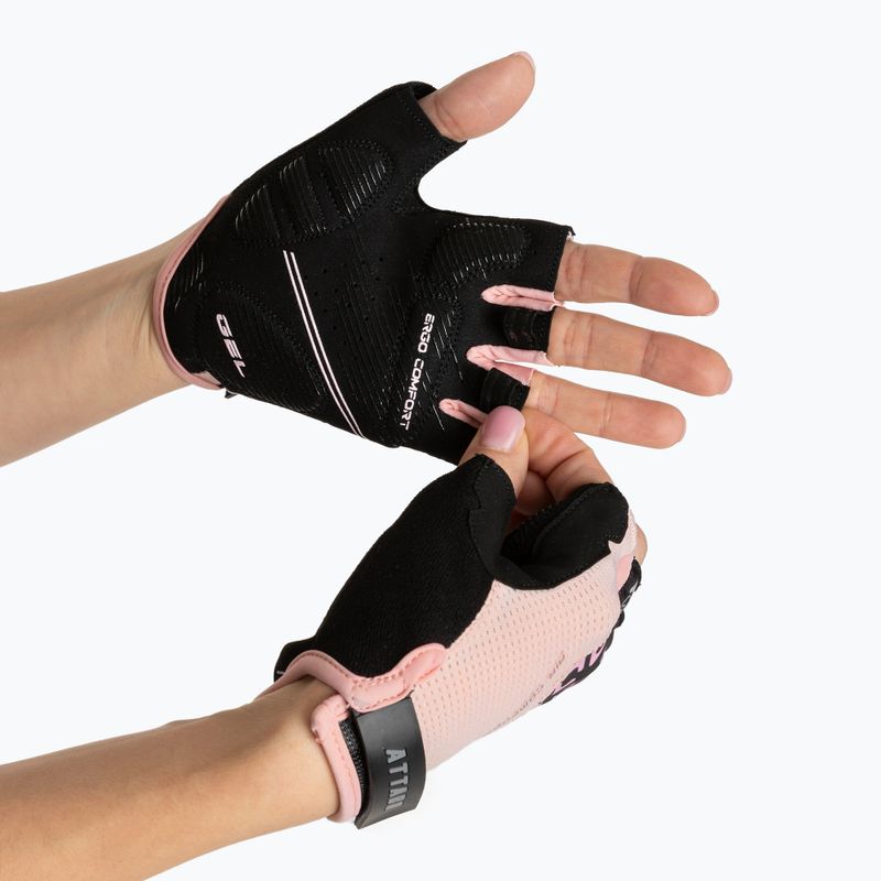 Damen Radhandschuhe ATTABO Vito WMNS gel shock proof rosa/schwarz 2