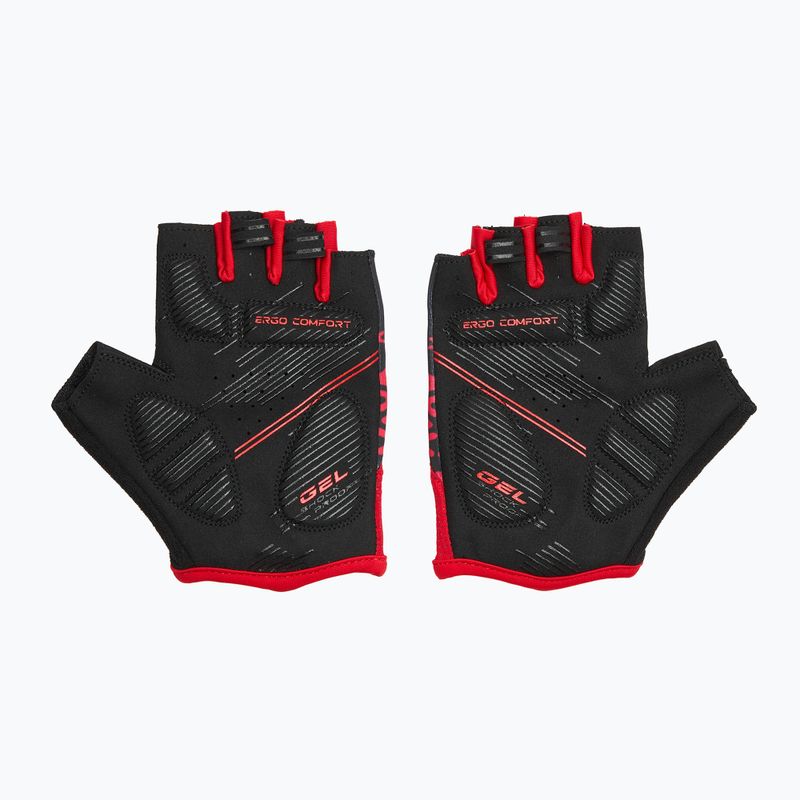ATTABO Vito gel shock proof rot/schwarz Fahrradhandschuhe 2