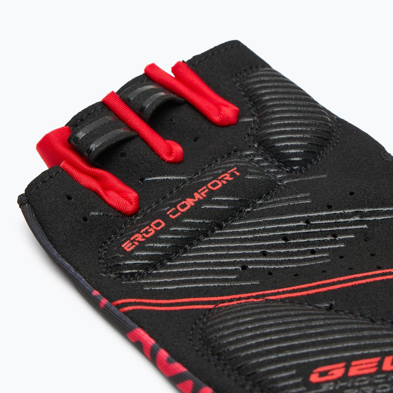 ATTABO Vito gel shock proof rot/schwarz Fahrradhandschuhe 4