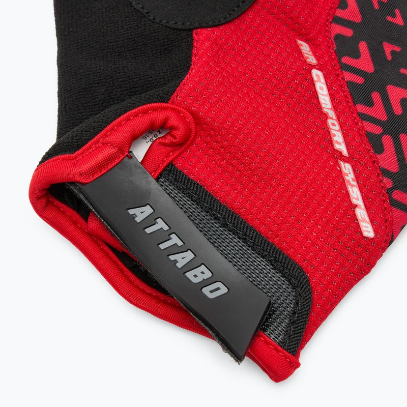 ATTABO Vito gel shock proof rot/schwarz Fahrradhandschuhe 6