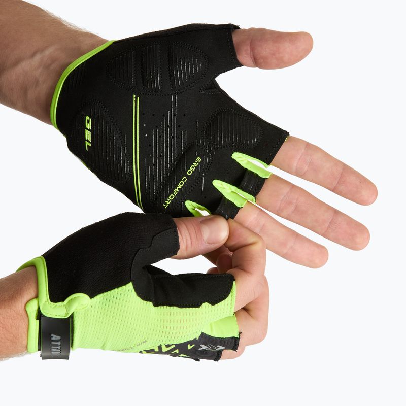 ATTABO Vito gel shock proof limette/schwarz Fahrradhandschuhe 2