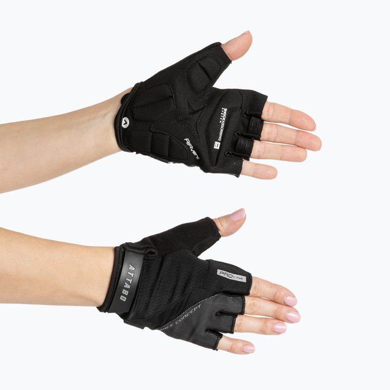 ATTABO Fahrradhandschuhe Kinu Pro stoßdämpfendes System schwarz 4