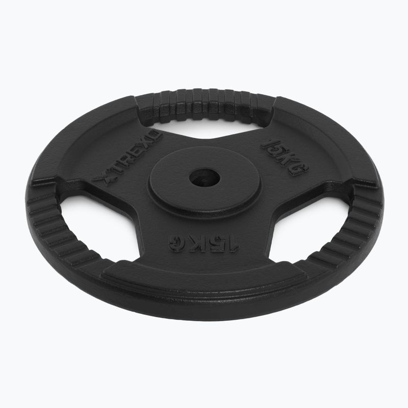 XTREXO Gusseisen Gewicht TRX-ICP015 15 kg Chrom