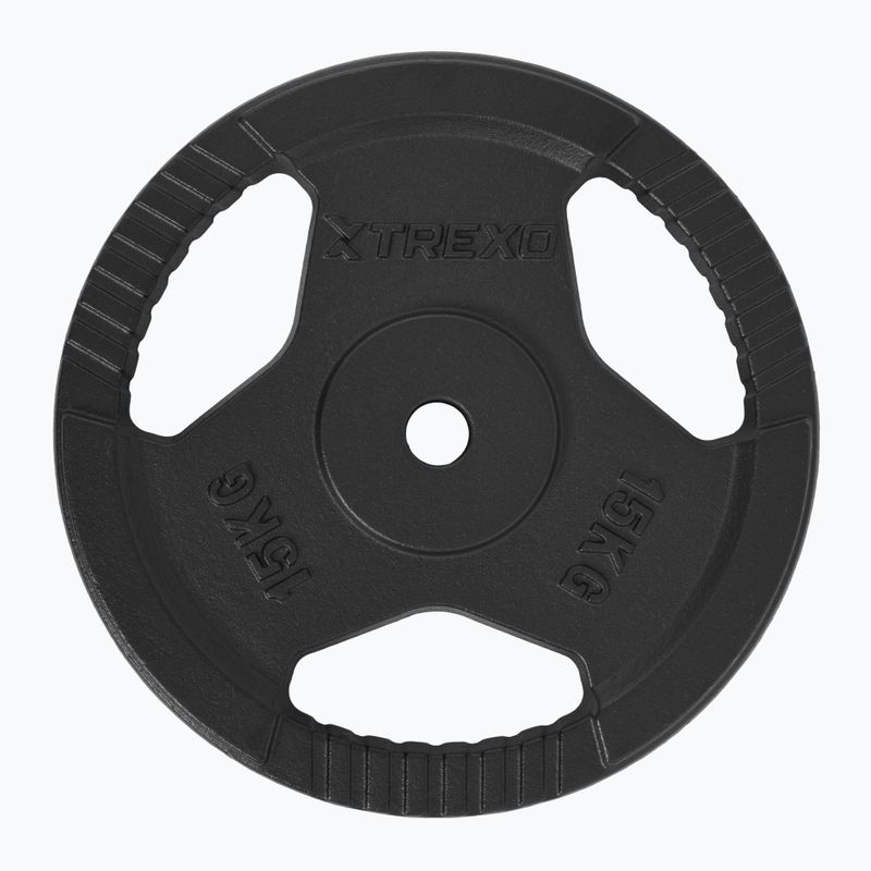XTREXO Gusseisen Gewicht TRX-ICP015 15 kg Chrom 2