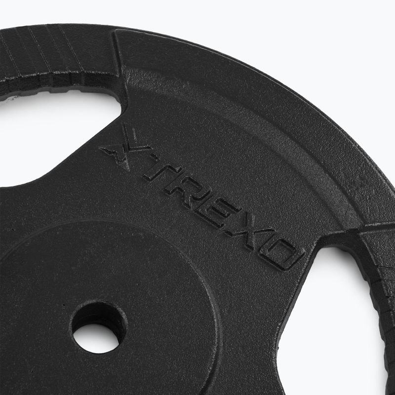 XTREXO Gusseisen Gewicht TRX-ICP025 25 kg Chrom 4