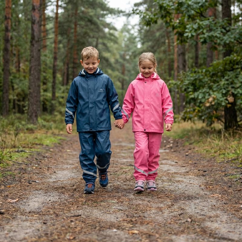 Kinder-Regenjacke KADVA AquaLock JR Membran 5000 Marineblau 10