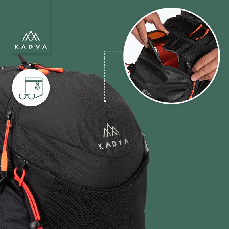 KADVA Aventura 22 l Wanderrucksack schwarz 23