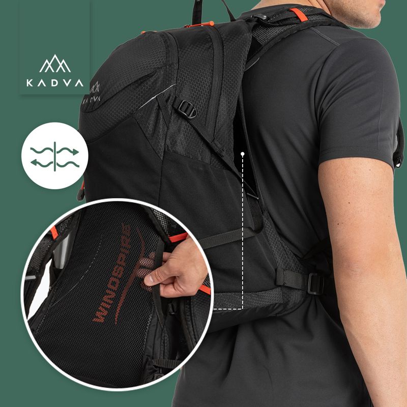 Tourenrucksack KADVA Aventura 22 l schwarz 24