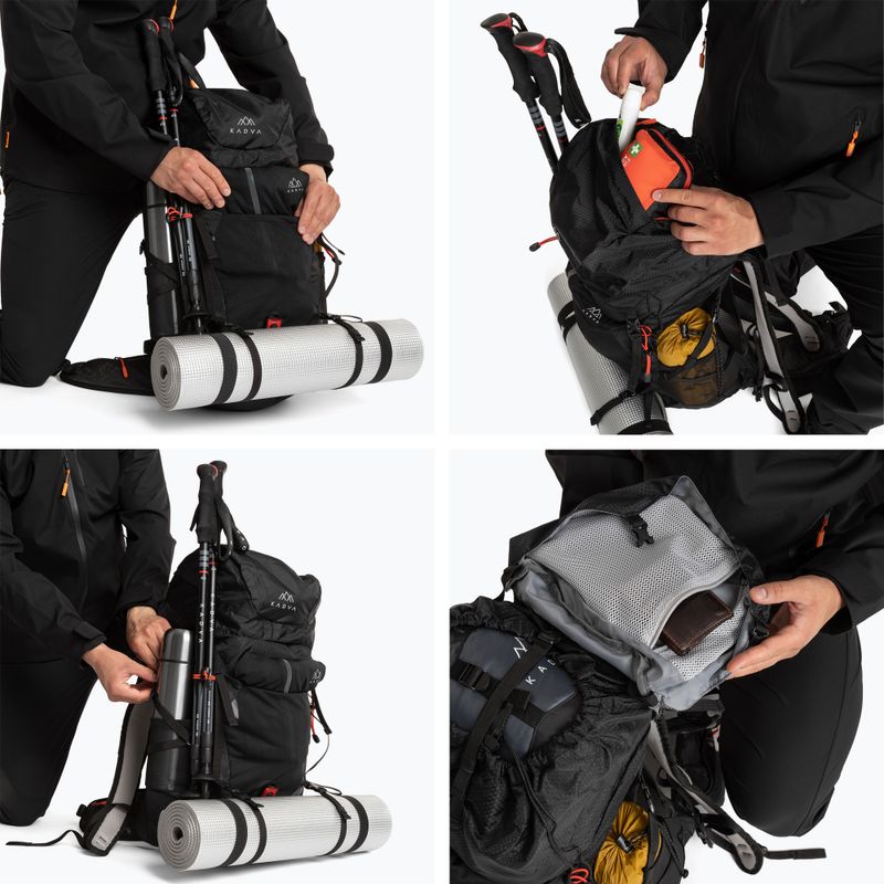 KADVA Sendero Trekking-Rucksack 35 l schwarz 12