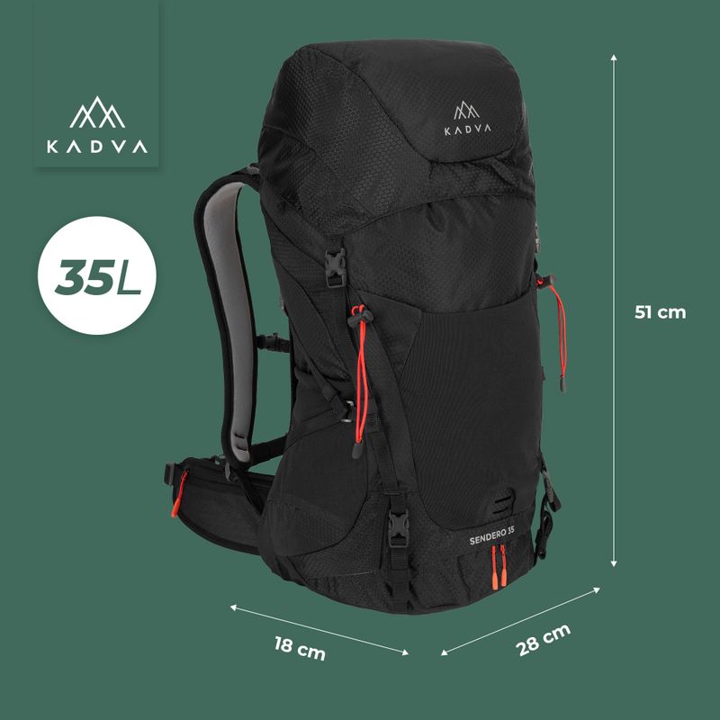 Trekking-Rucksack KADVA Sendero 35 l schwarz 21