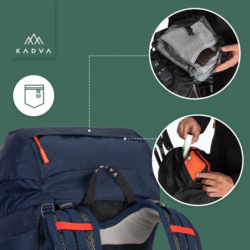 KADVA Sendero 35 l Trekking-Rucksack stahlblau 27