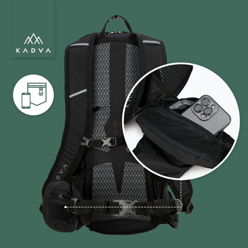 KADVA Escapada 20 l Wanderrucksack schwarz 21