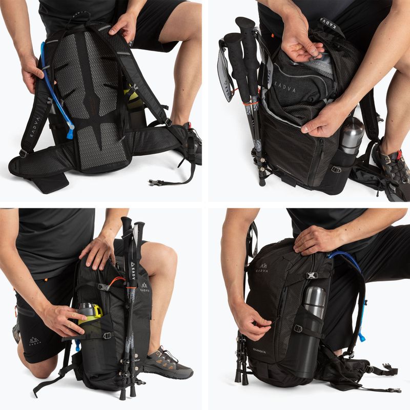 KADVA Escapada 30 l Wanderrucksack schwarz 19