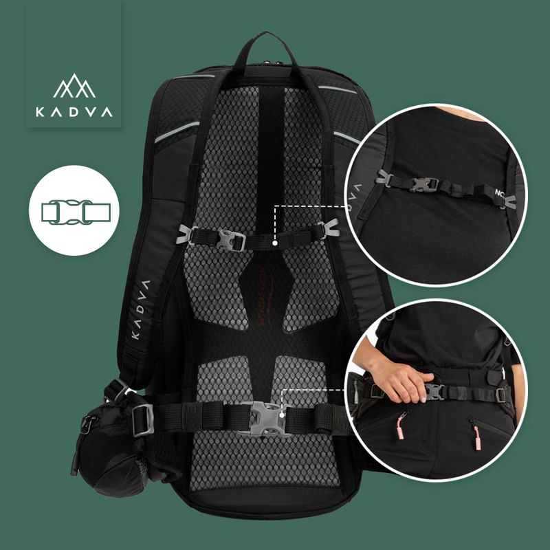 KADVA Escapada 30 l Wanderrucksack schwarz 27