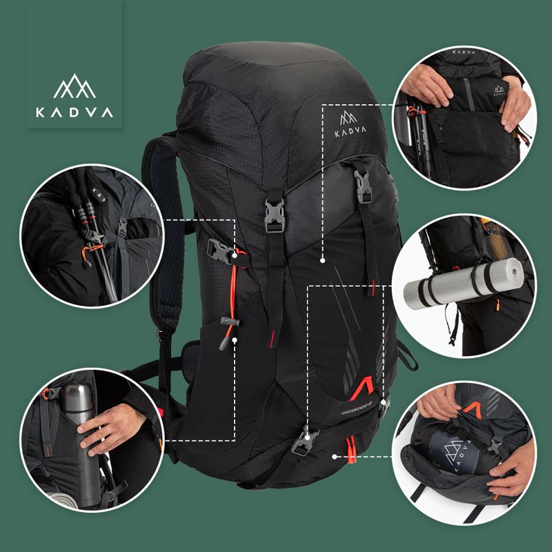 KADVA Vagabundo Rucksack 40 l schwarz 24