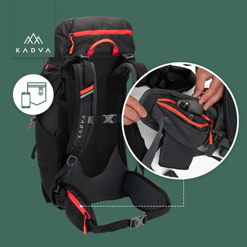 KADVA Vagabundo Rucksack 40 l schwarz 26