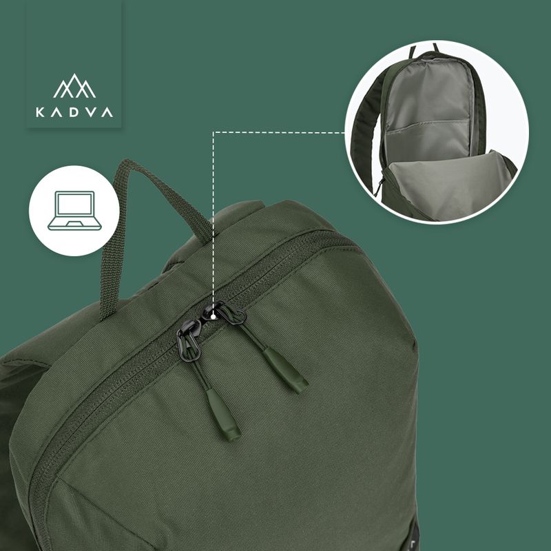 Städtischer Rucksack KADVA CityQuest 9 l grün 8