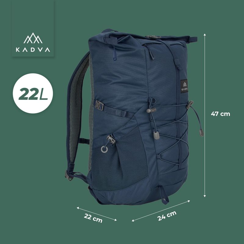 Städtischer Rucksack KADVA CityQuest 22 l marineblau 23
