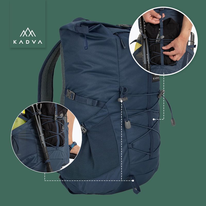 Städtischer Rucksack KADVA CityQuest 22 l marineblau 25