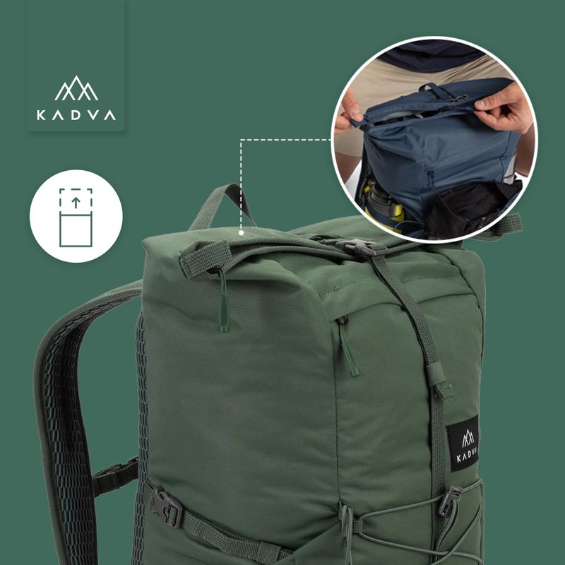 Städtischer Rucksack KADVA CityQuest 22 l grün 23