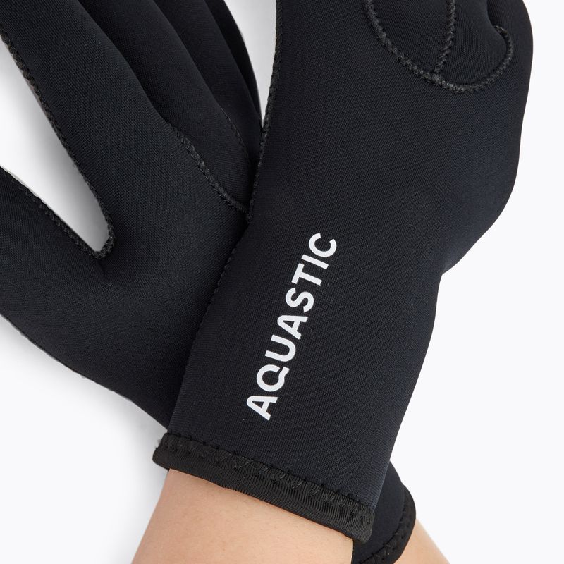 AQUASTIC Wintstick Neopren-Handschuhe 3 mm schwarz 4