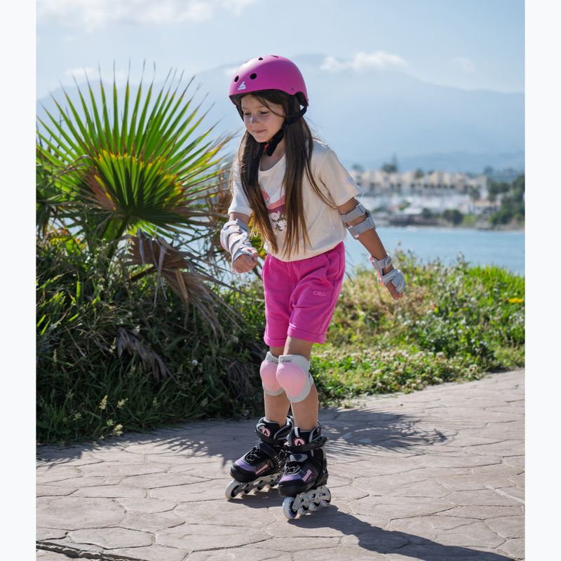 ATTABO Bladeroll Kinder Inline-Skates verstellbar schwarz/lila 12
