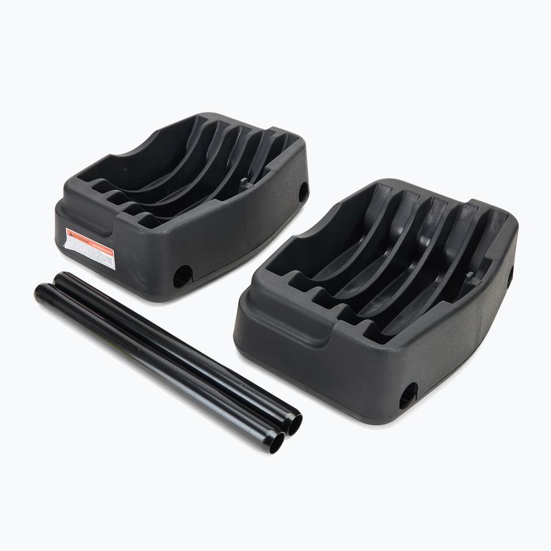 XTREXO-Ständer für verstellbare Langhantel + 2-in-1 Hantel TRX-ABD40 Schwarz 4